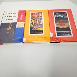 Lot of 3 Poetry Books 📚 The Best American Poetry 2002 ✨️ 2007 ✨️ 2010 ✨️